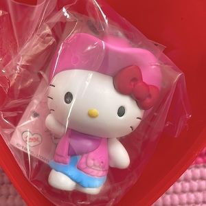 SOLD Hello Kitty Cowboy Valentines Mini Figurine from Mystery Blind Box